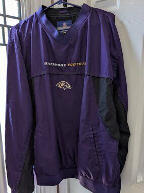 Baltimore Ravens NFL Reebok-Team Apparel Sports Lined Pullover Jacket